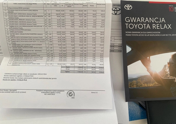 Toyota GT86 cena 105000 przebieg: 35000, rok produkcji 2017 z Bydgoszcz małe 326